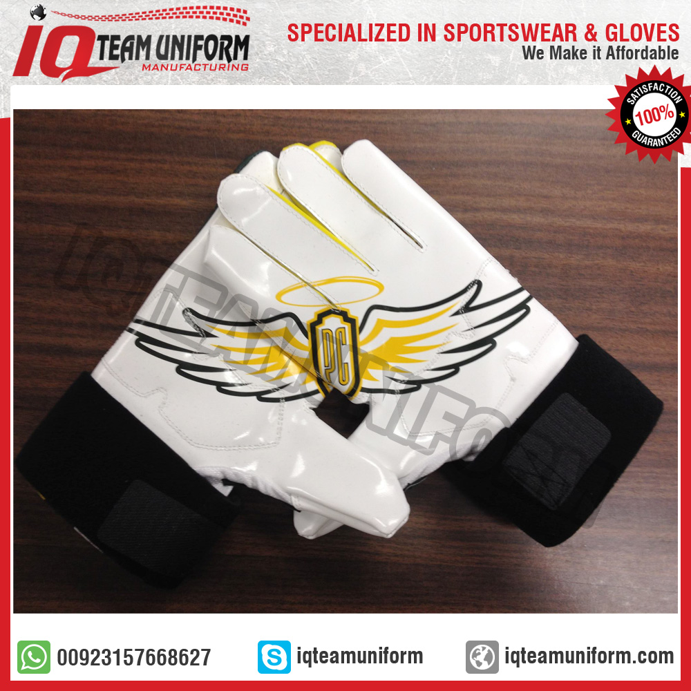 custom american football glove supplier