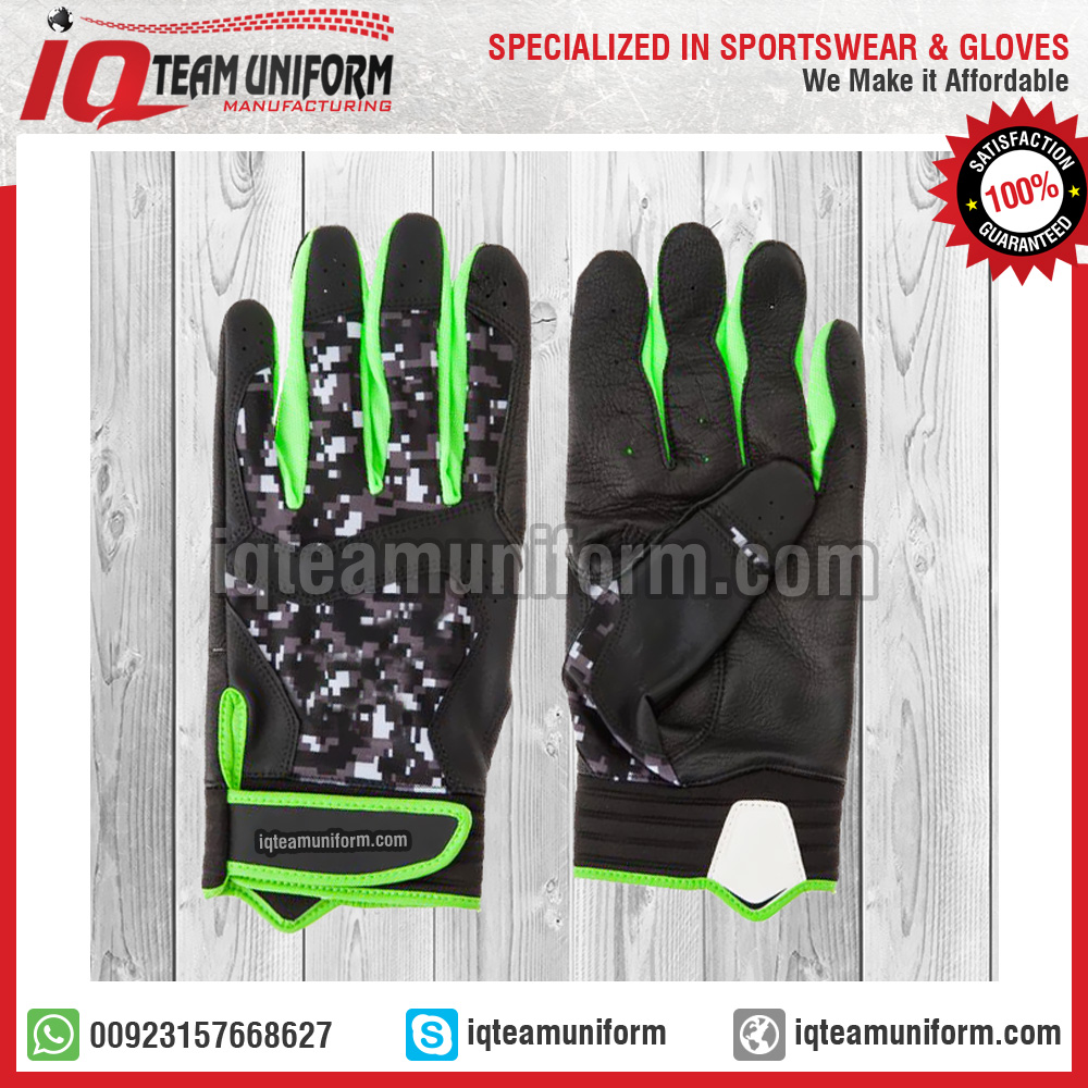 genuine leather batting gloves