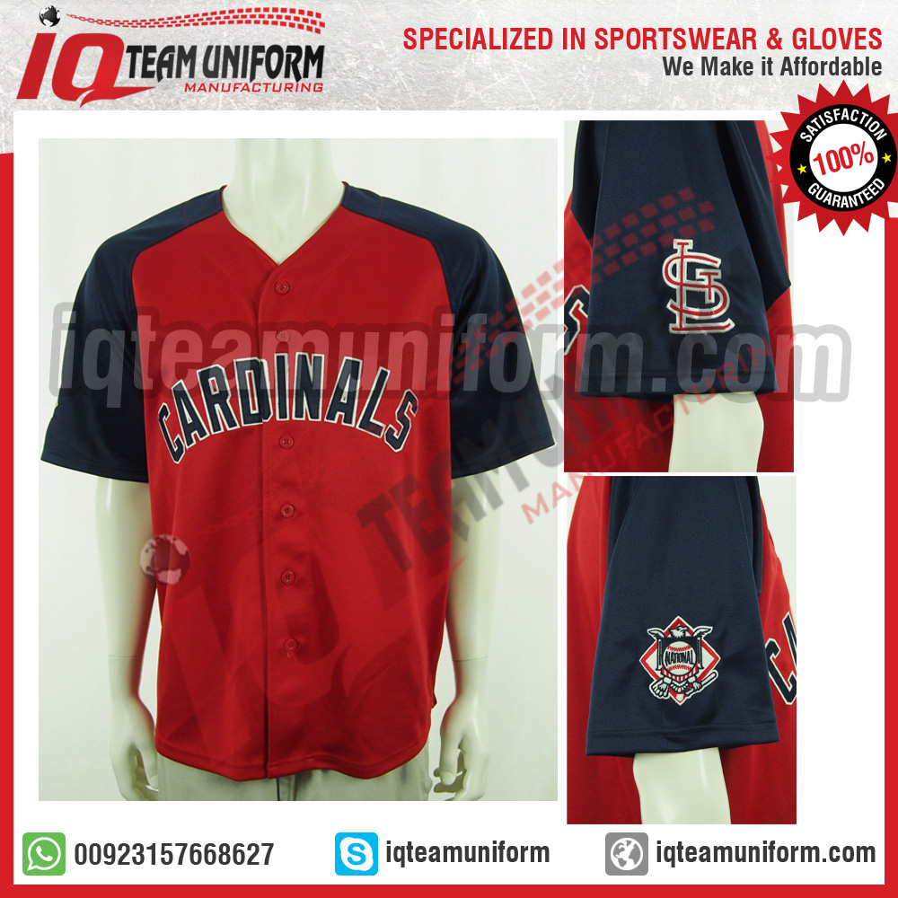 Sublimation baseball jersey