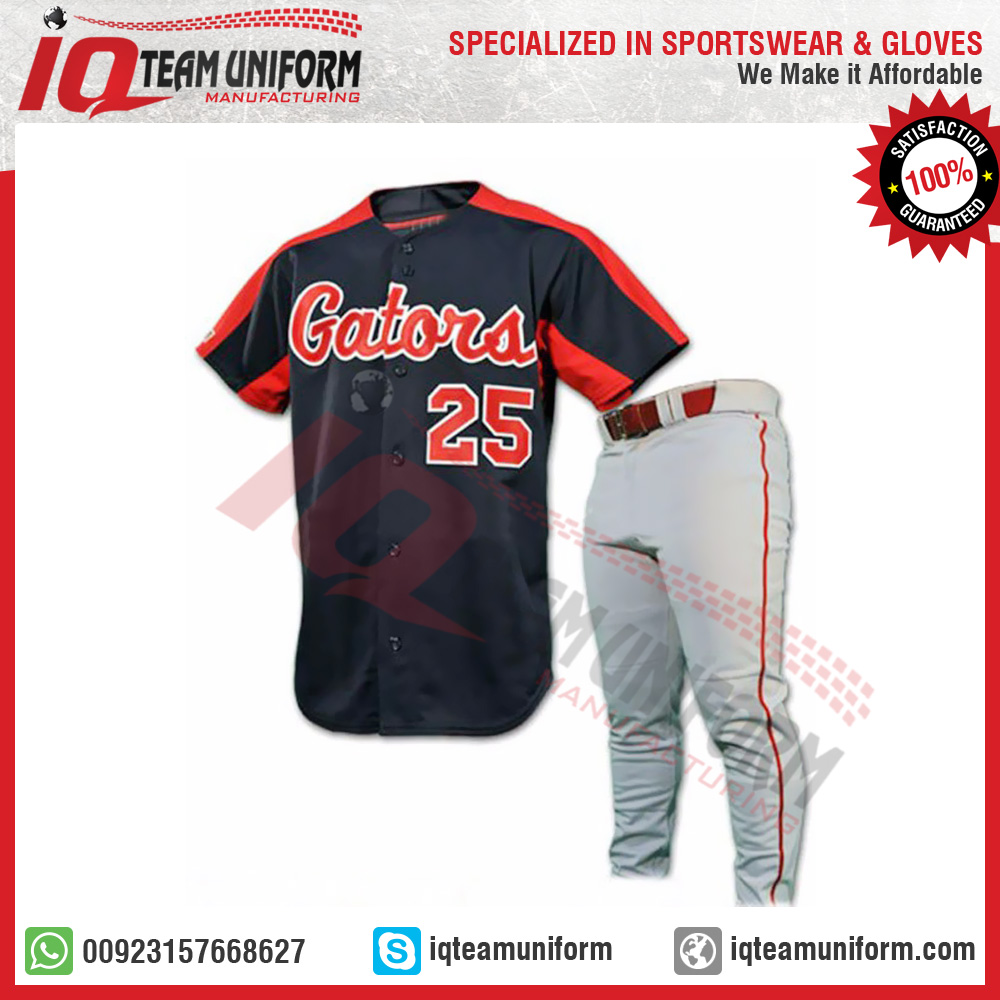 Sublimation baseball Uniform