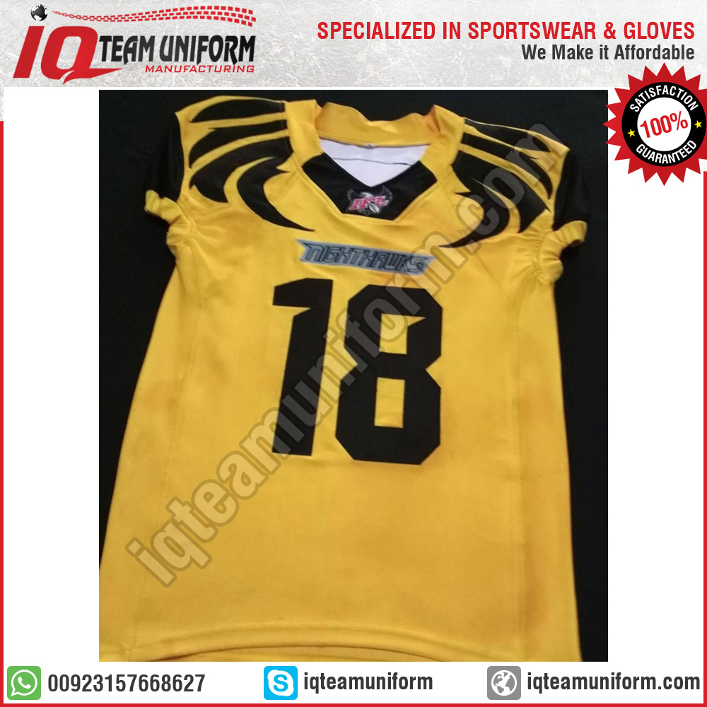 2020 Season Tigers Sublimation American football Uniform, IQ Team Uniform  Manufacturing