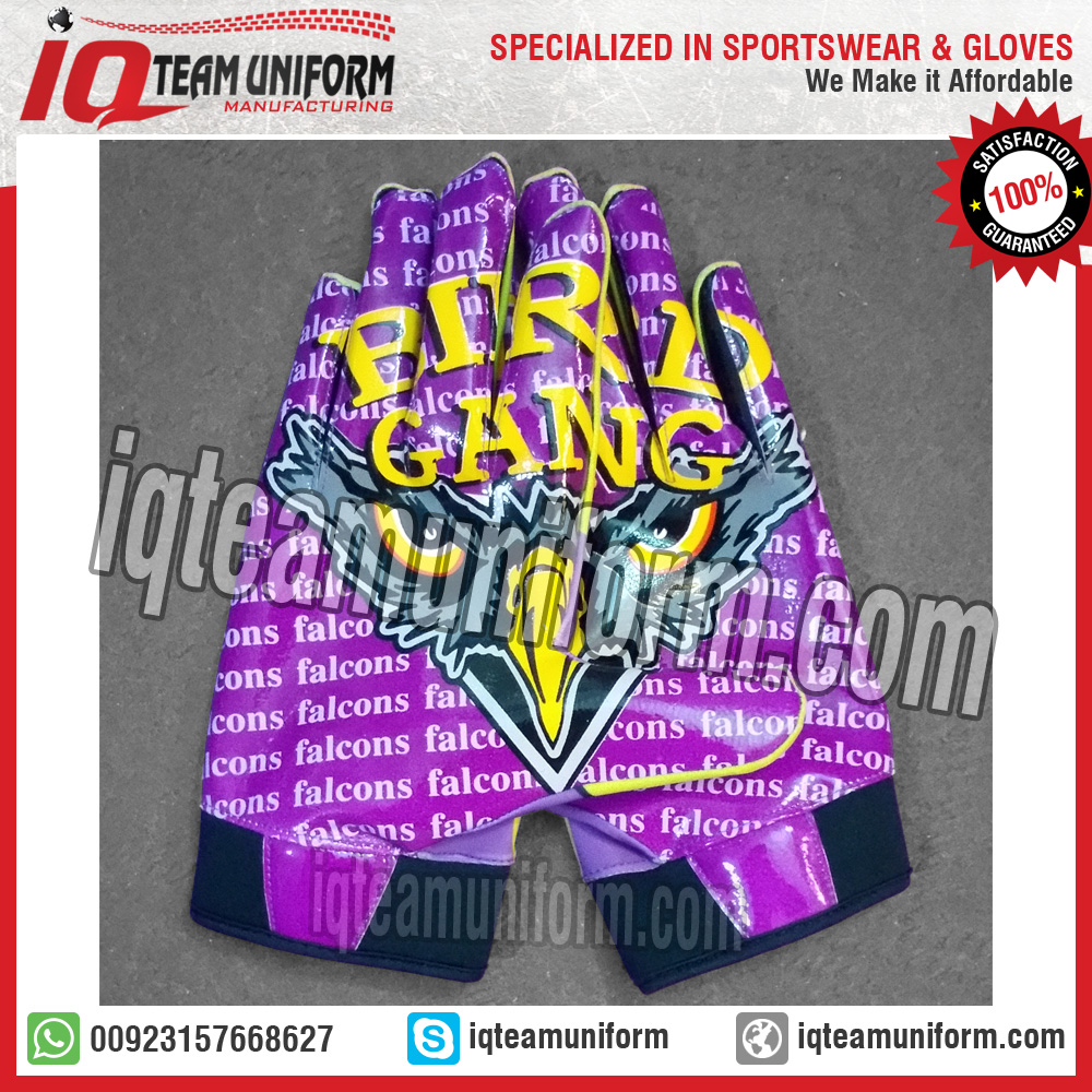 Bird Gang custom football-receiver-gloves