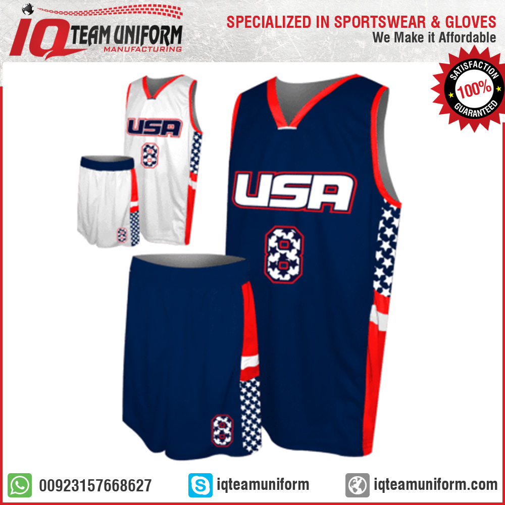 Custom Sublimation Reversible Basketball Uniform