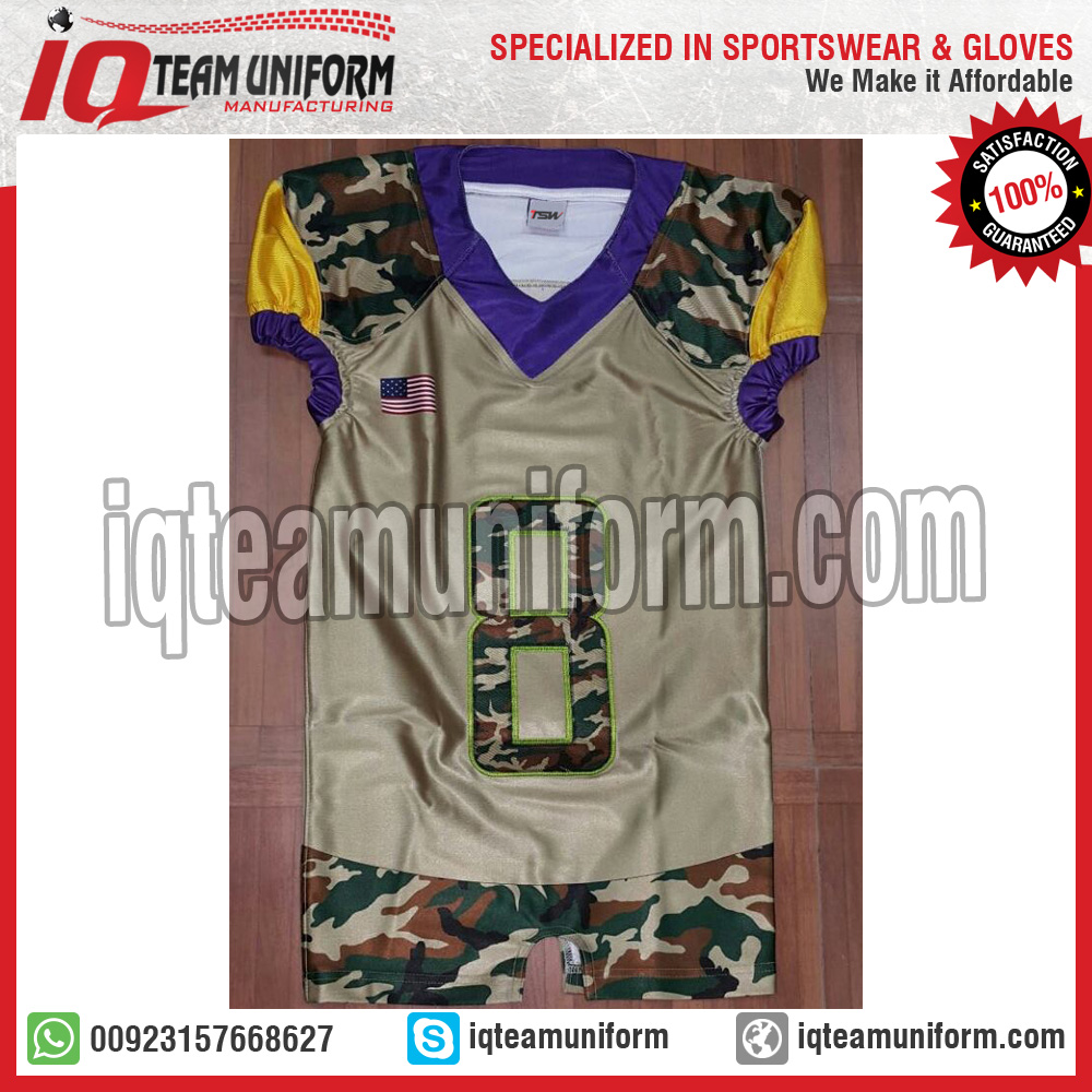 Digital Camo American Football Uniform