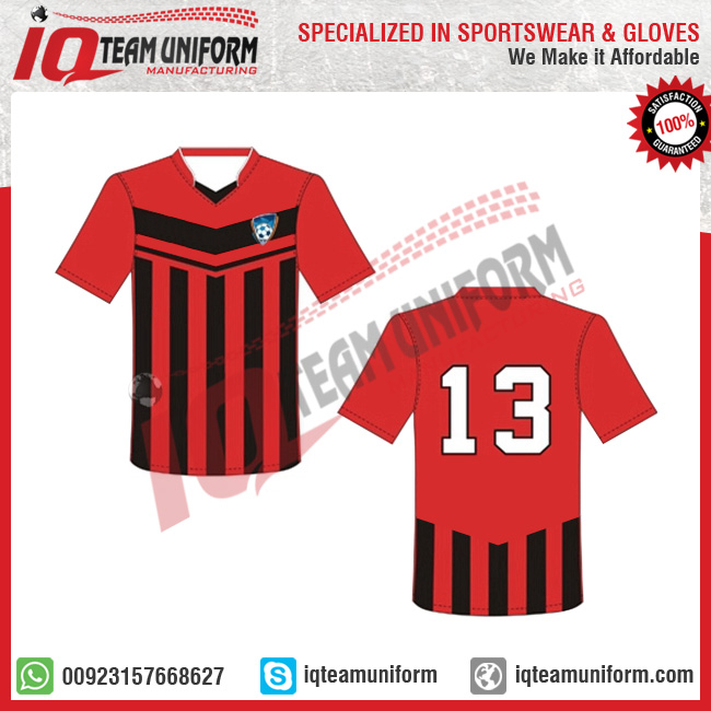 Newest design custom sublimation high quality soccer jersey