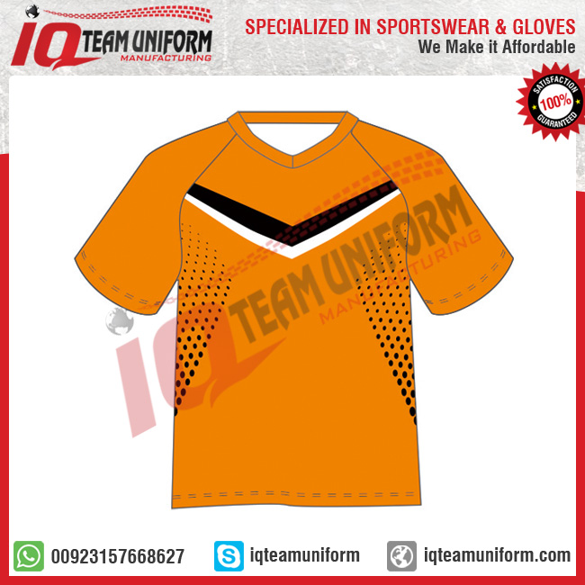 Polyester custom name logo sublimated soccer shirt
